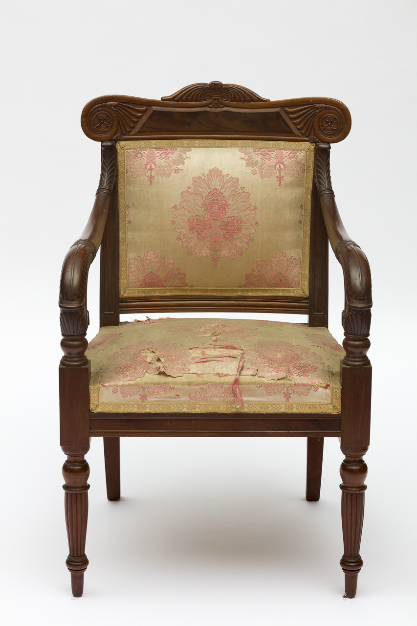 sedia - a braccioli, serie di Peters, Henry Thomas (attribuito) - ambito ligure (prima metà secolo XIX)
