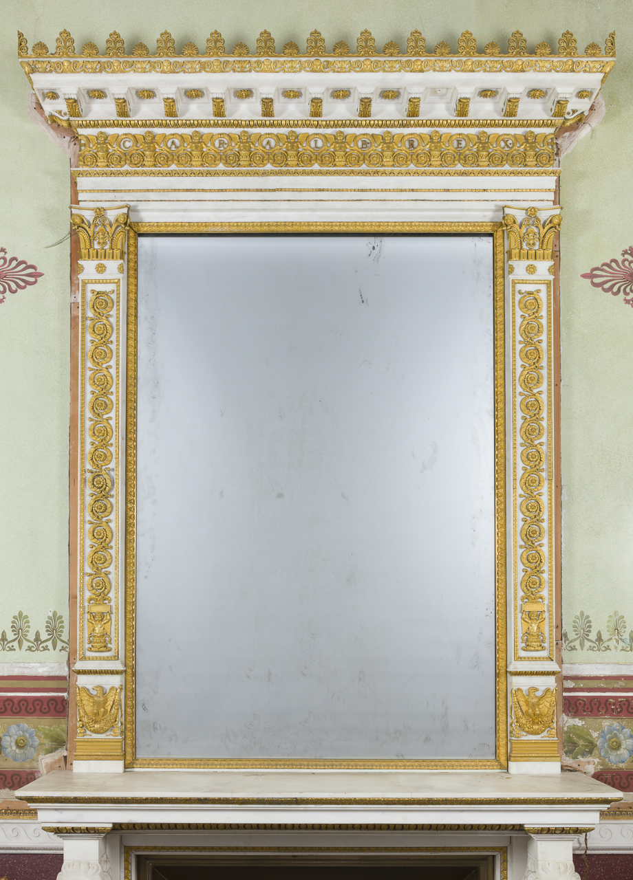 soggetto assente (specchiera, opera isolata) di Gaggini Giuseppe, Manfredini, Luigi (attribuito) (secondo quarto sec. XIX)