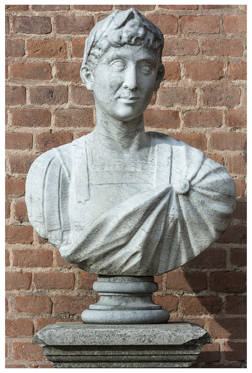 figura maschile (busto, opera isolata) - ambito piemontese (metà/ metà XVII/ XVIII)