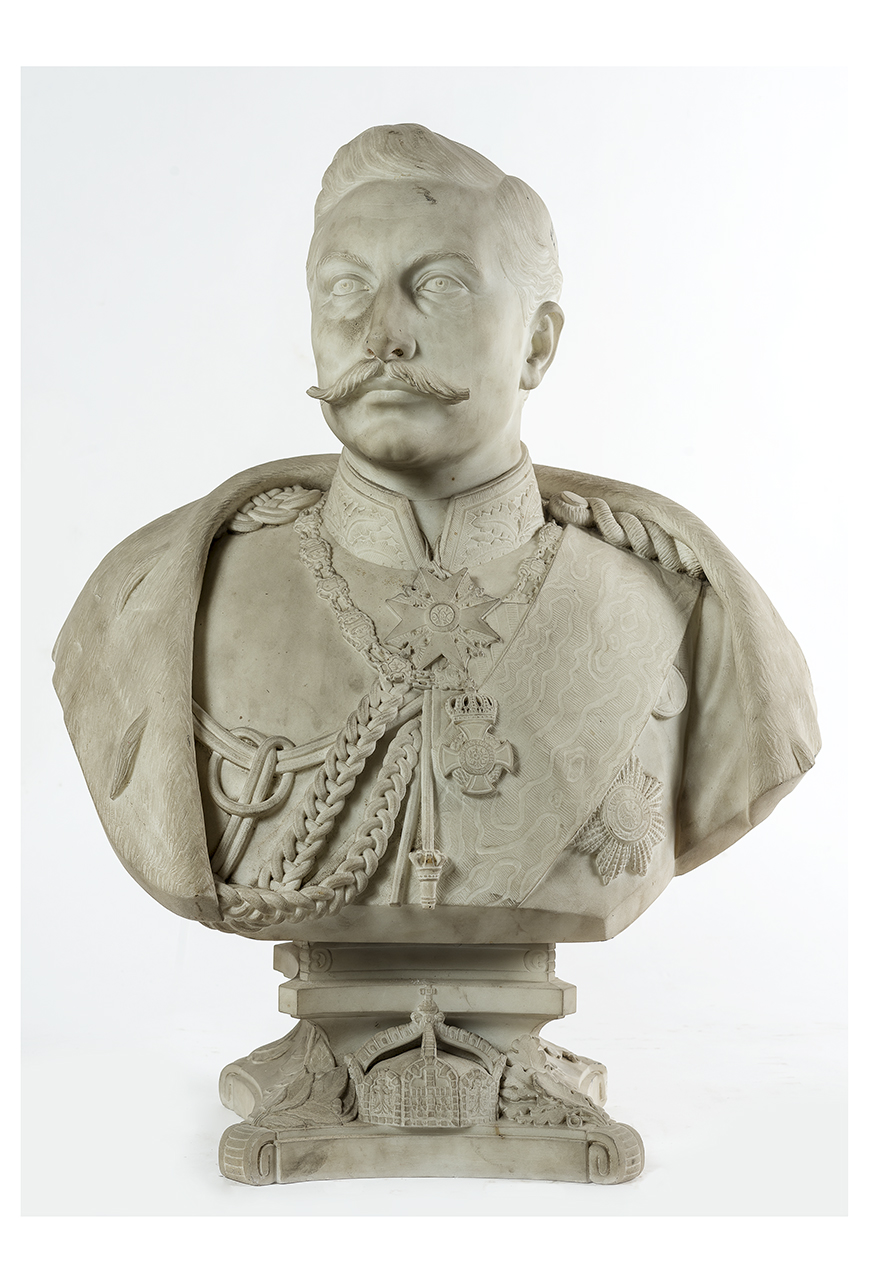ritratto di Guglielmo II di Prussia (busto, opera isolata) di Litke, Theodor (ultimo quarto XIX)