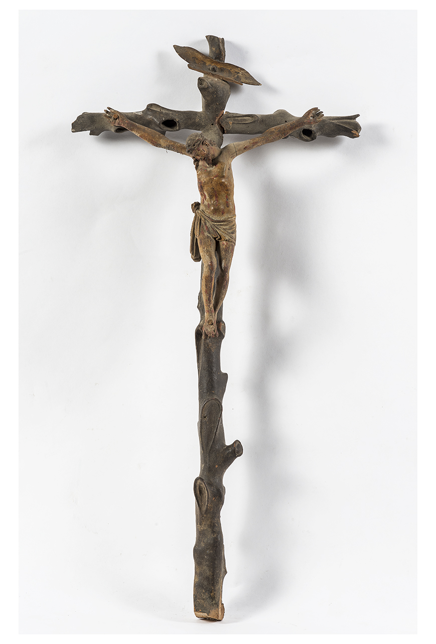 Cristo crocifisso (crocifisso, opera isolata) - ambito italiano (metà/ inizio XIX/ XX)