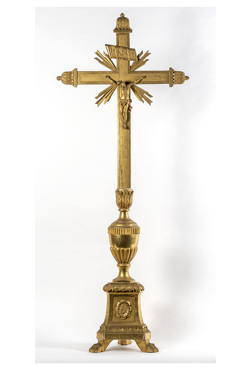 Cristo crocifisso (croce d'altare, opera isolata) - ambito piemontese (ultimo quarto XIX)