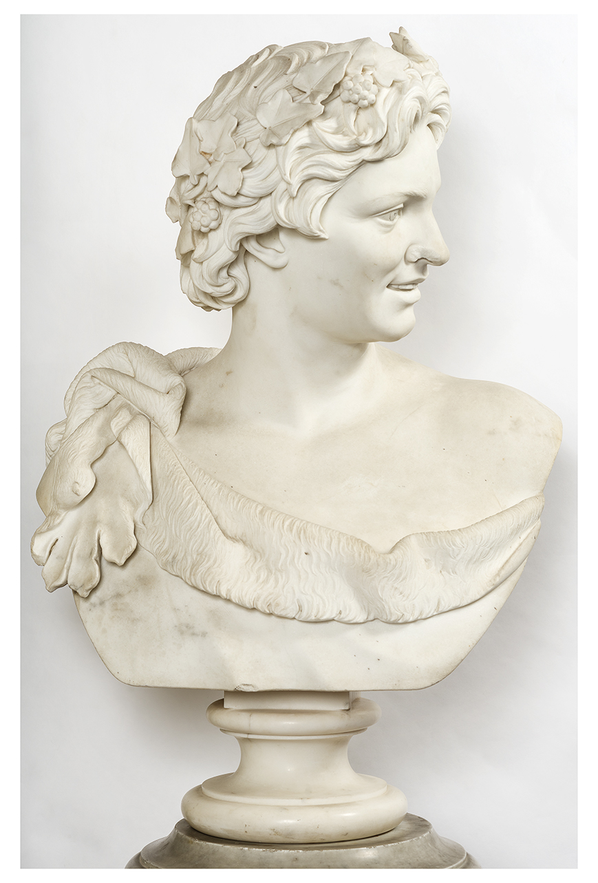 Baccante (Busto, opera isolata) di Zauli Domenico (terzo quarto sec. XIX)