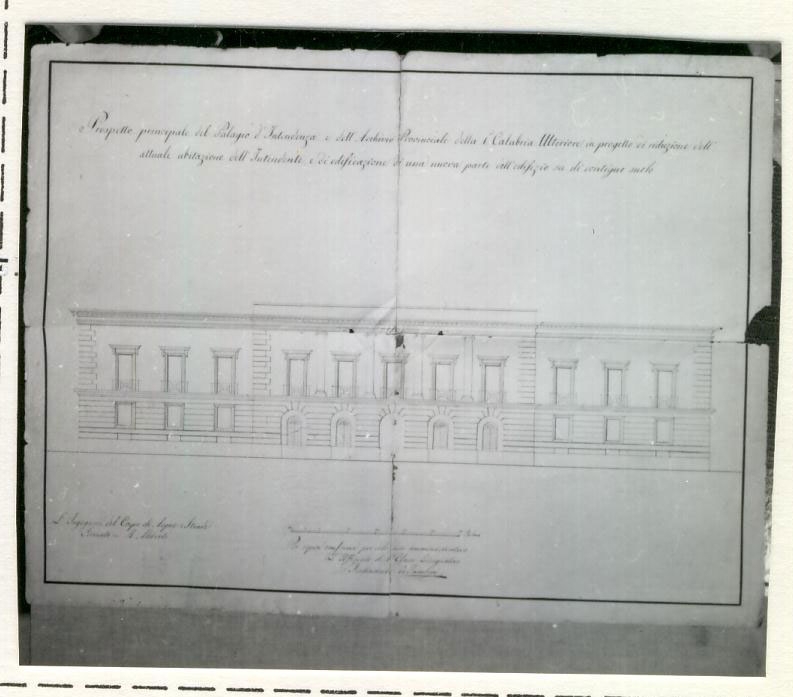 facciata (disegno architettonico) di Aliberti R, De Tamburi F (XX)