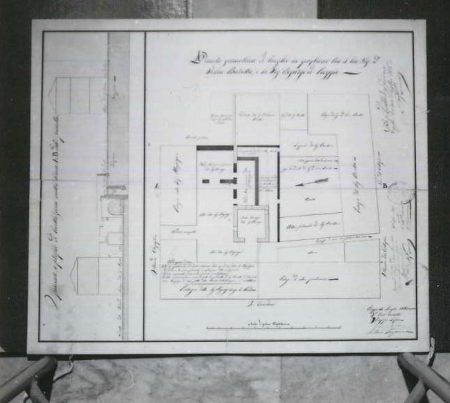 planimetria (disegno tecnico) di Lofaro Filippo, Martini Cesare, Lucisano Antonio (XIX)