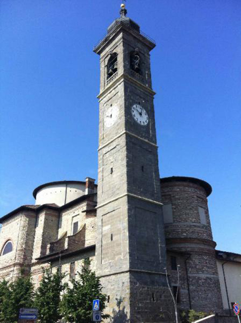 torre medievale, ora campanile della parrocchiale (campanile) - Mornico al Serio (BG) 