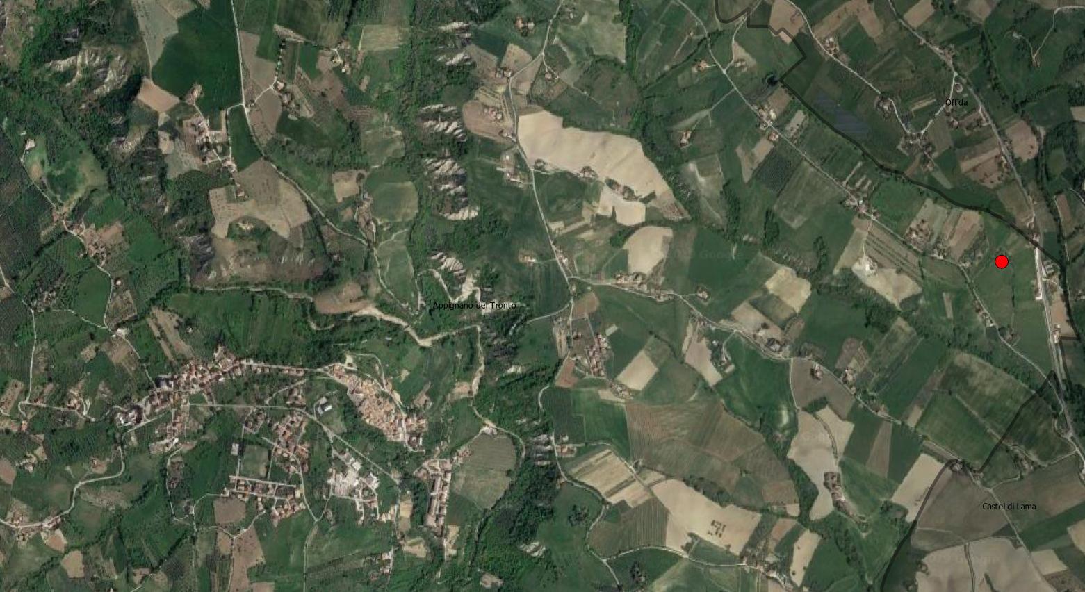 area di materiale mobile, area di frammenti fittili - Appignano del Tronto (AP)  (PERIODIZZAZIONI/ Storia/ Eta' antica/ Eta' romana)