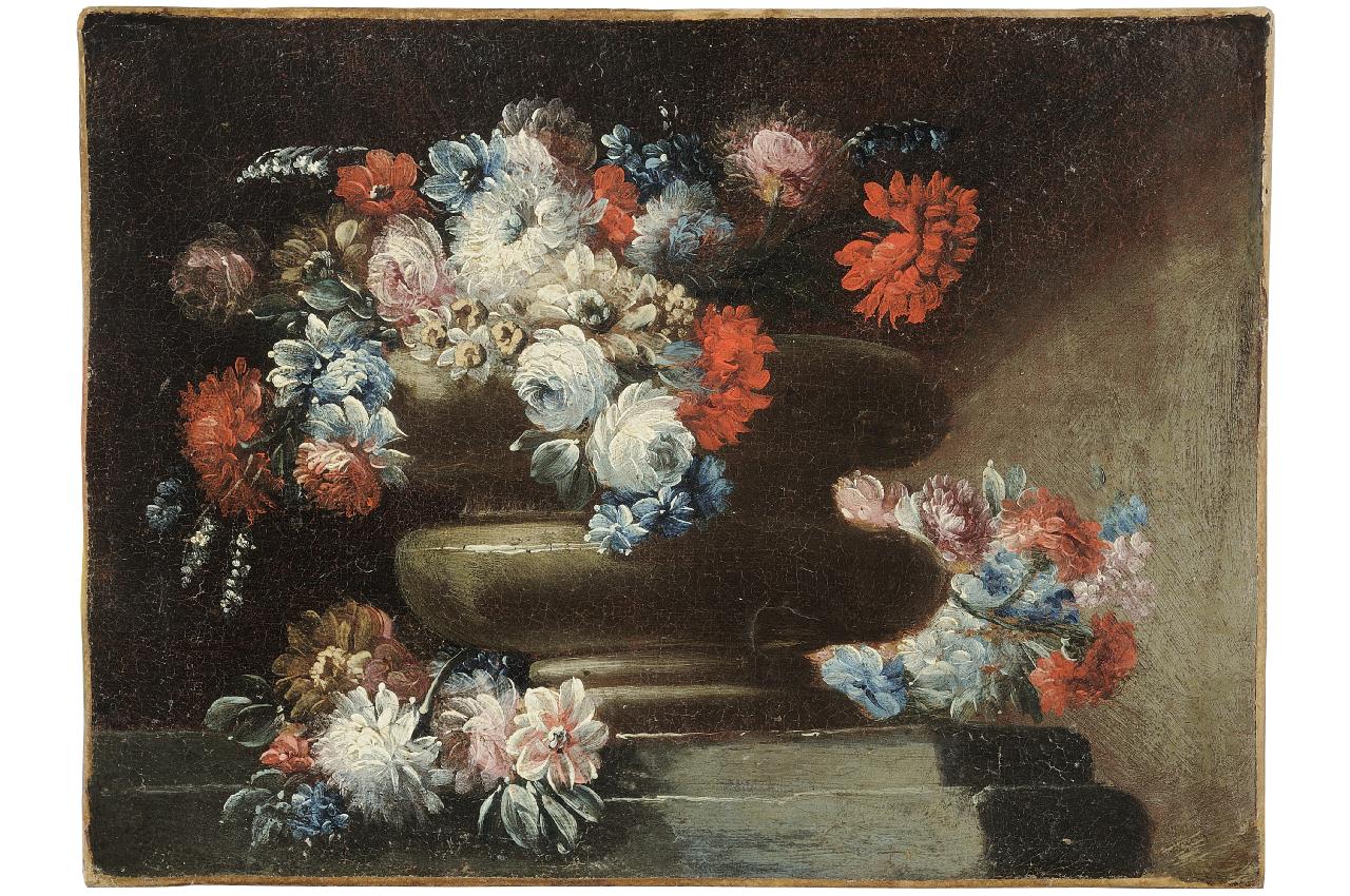 vaso con fiori (dipinto) - ambito napoletano (?) (sec. XVIII)