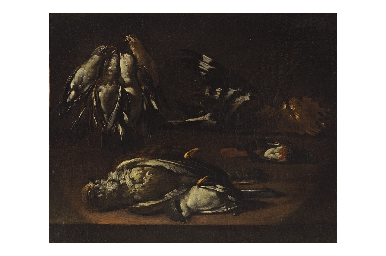 natura morta con cacciagione (dipinto) - ambito fiammingo (seconda metà sec. XVII)