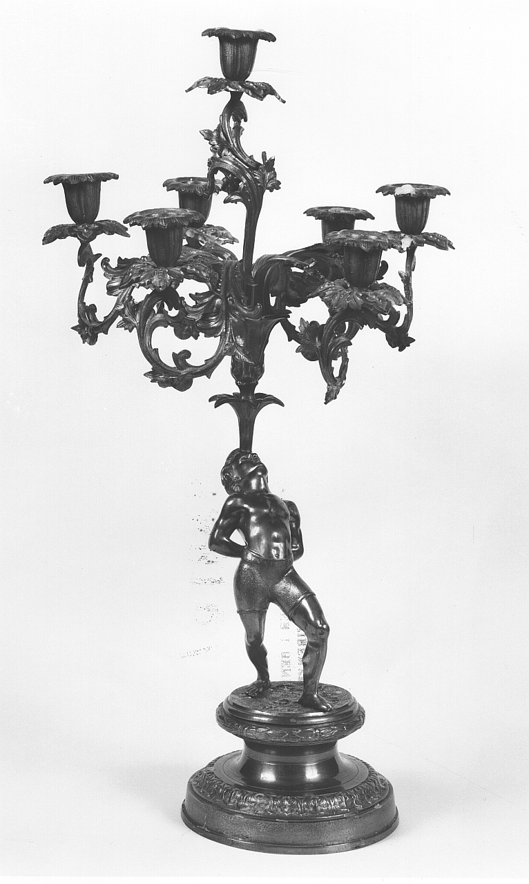 candeliere, serie - bottega francese (seconda metà sec. XIX)