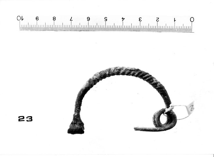 fibula ad arco ritorto - FASE TERNI II (inizio Età del ferro I)