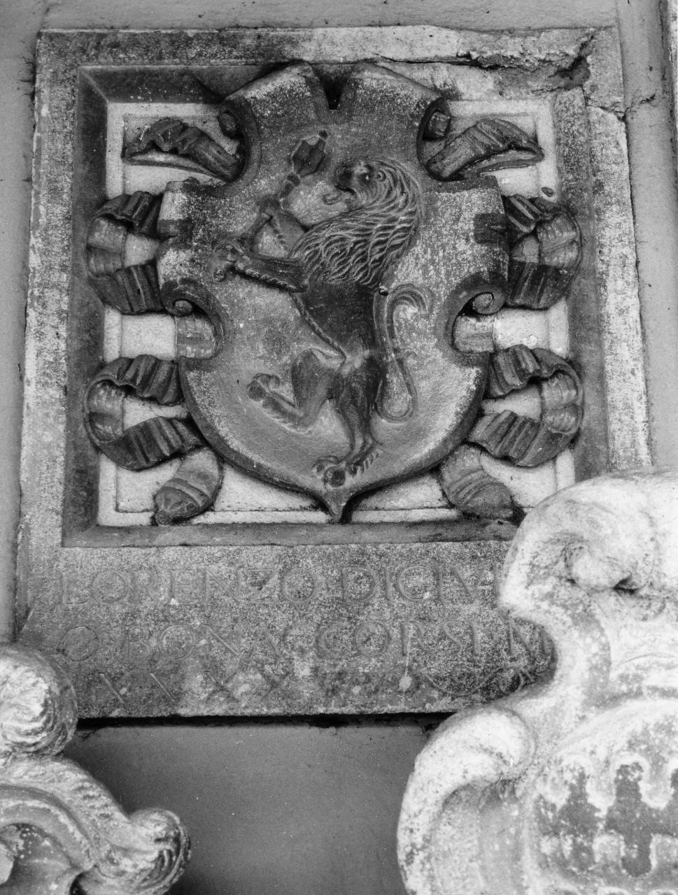 stemma di Lorenzo di Giuliano Bonaccorsi (rilievo) - bottega toscana (sec. XVI)