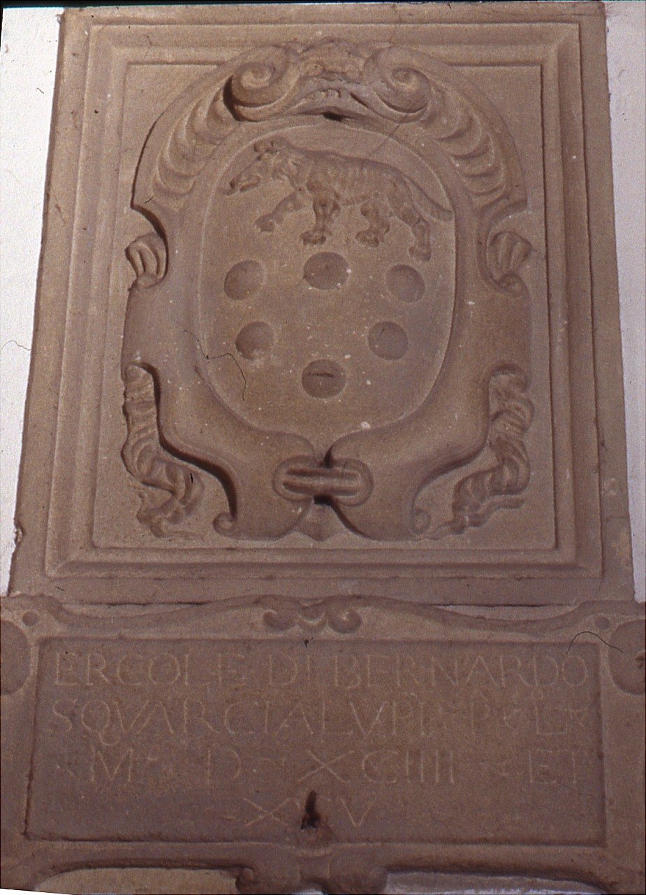 stemma di Ercole di Bernardo Squarcialupi (rilievo) - bottega toscana (sec. XVI)