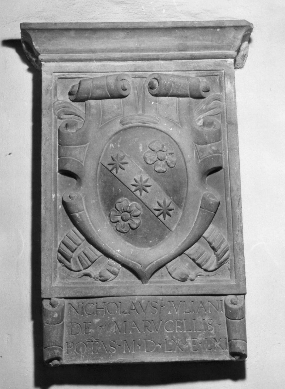 stemma di Nicola di Giuliano Marucelli (rilievo) - bottega toscana (sec. XVI)