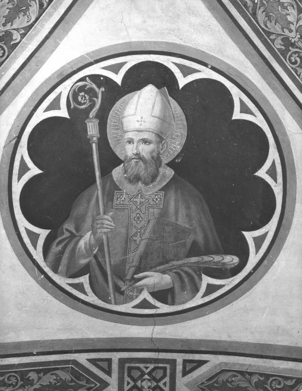 Santo vescovo (dipinto) di Bianchi Gaetano (sec. XIX)