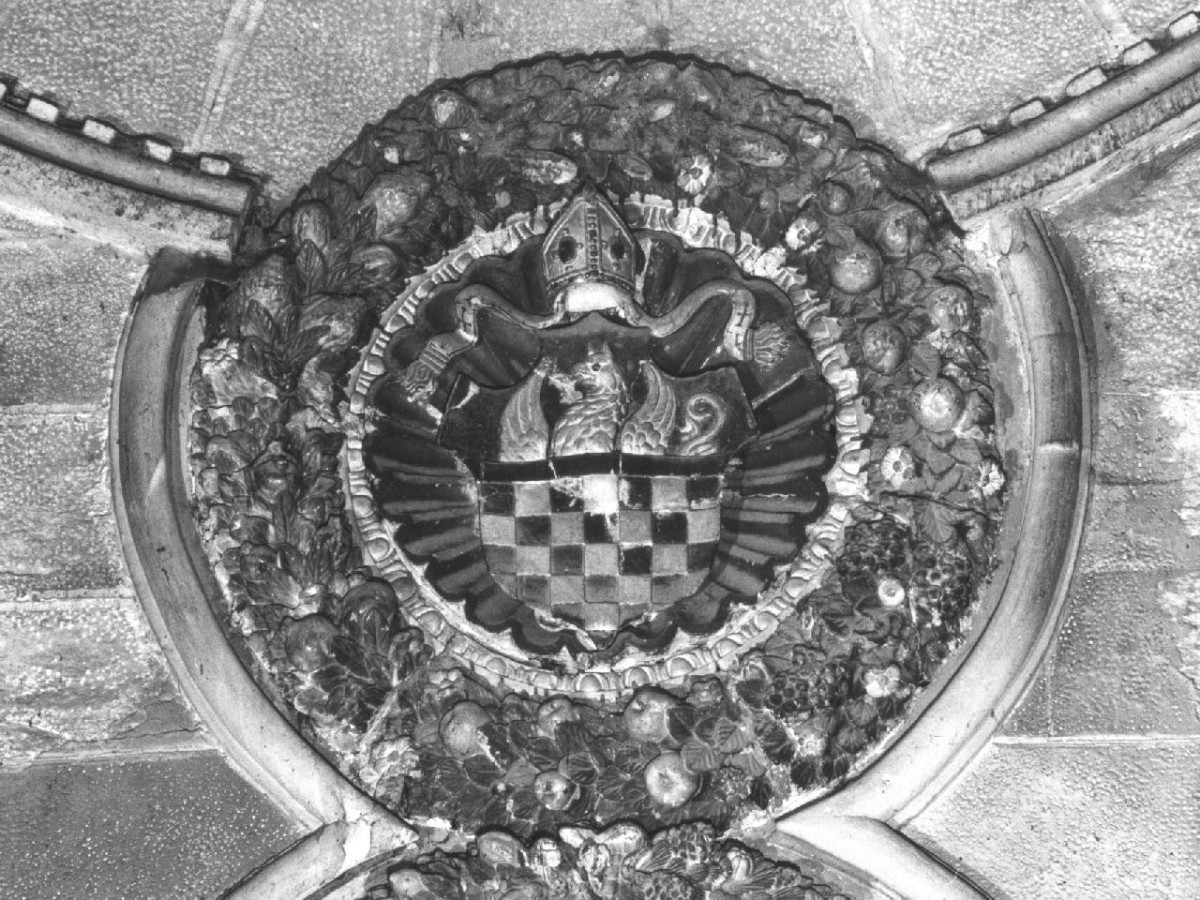 stemma del vescovo Guglielmo Folchi (rilievo) di Della Robbia Giovanni (bottega) (sec. XVI)