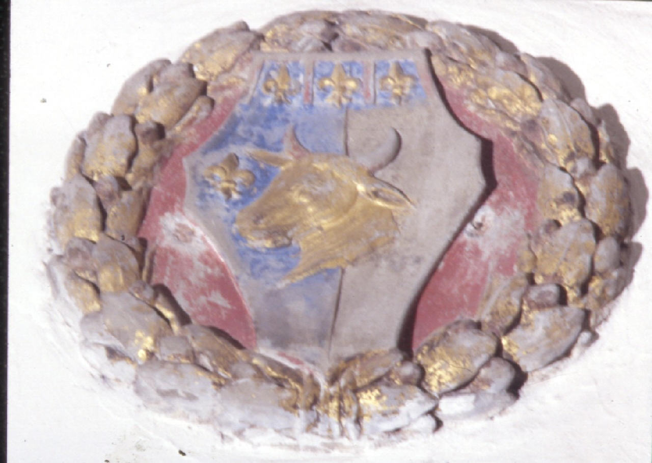 stemma gentilizio della famiglia Dazzi (rilievo) - bottega toscana (sec. XV)