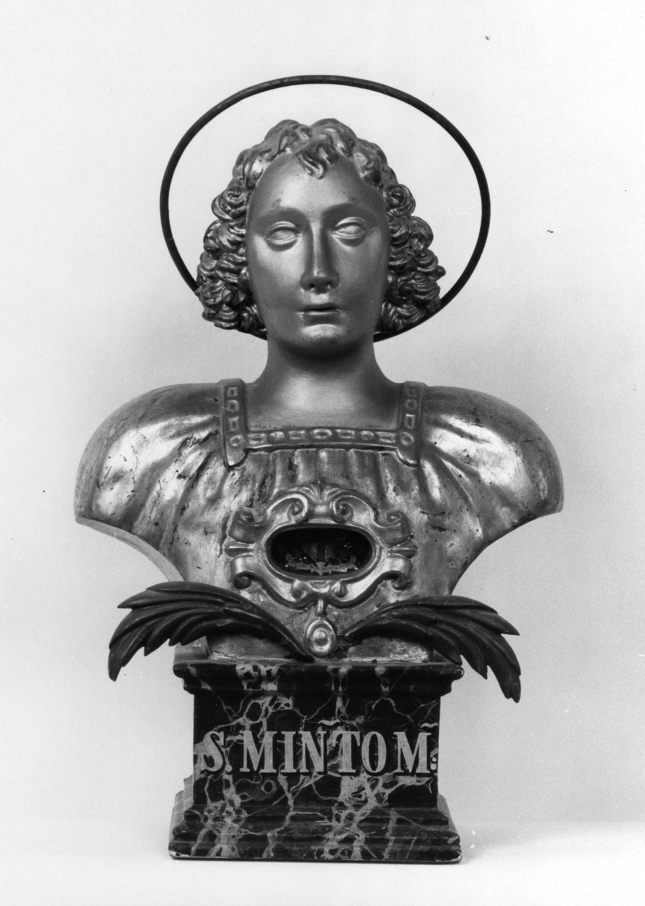 reliquiario - a busto - bottega toscana (fine/ inizio secc. XVIII/ XIX)