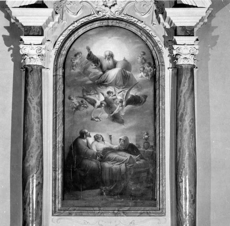 morte di San Giuseppe (dipinto) di Folchi Ferdinando (sec. XIX)