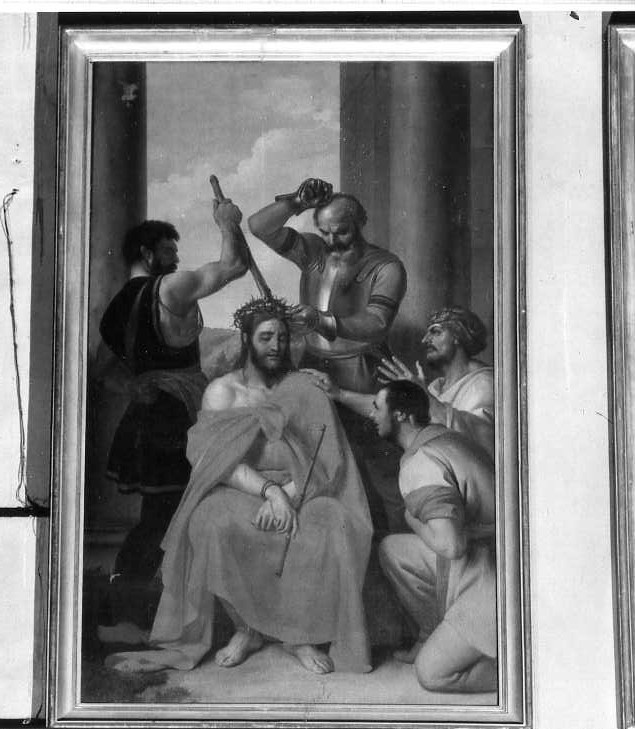 Cristo coronato di spine (dipinto, serie) di Sabatelli Luigi (sec. XIX)