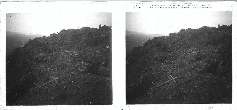 Friuli-Venezia Giulia - Gorizia - monte Calvario - Podgora - trincee - 1916 (positivo) di Marzocchi, Luigi (primo quarto XX)