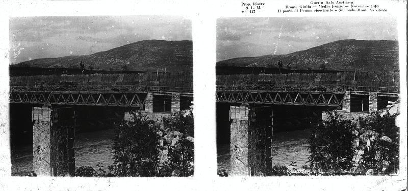 Friuli-Venezia Giulia - Carso - Peuma - monte Sabotino - Isonzo - fiumi - ponti - mascheramenti - 1916 (positivo) di Marzocchi, Luigi (primo quarto XX)