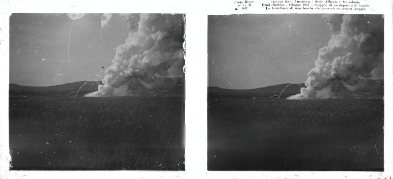 Serbia - Brod - depositi - bombe - esplosioni - 1917 (positivo) di Marzocchi, Luigi (primo quarto XX)