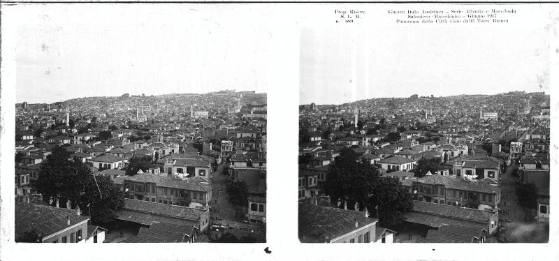 Grecia - Salonicco - panorami - abitazioni - 1917 (positivo) di Marzocchi, Luigi (primo quarto XX)