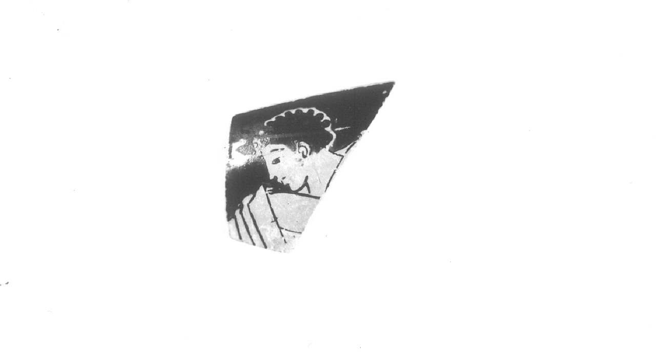 Giovane (kylix/ frammento) di Pittore di Panaitios (maniera) - produzione attica (V sec. a.C)