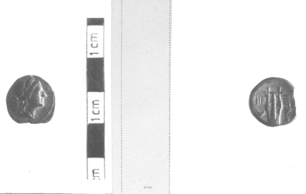 Testa di Artemide / Lira (moneta, tetrante) (III-I sec. a.C)