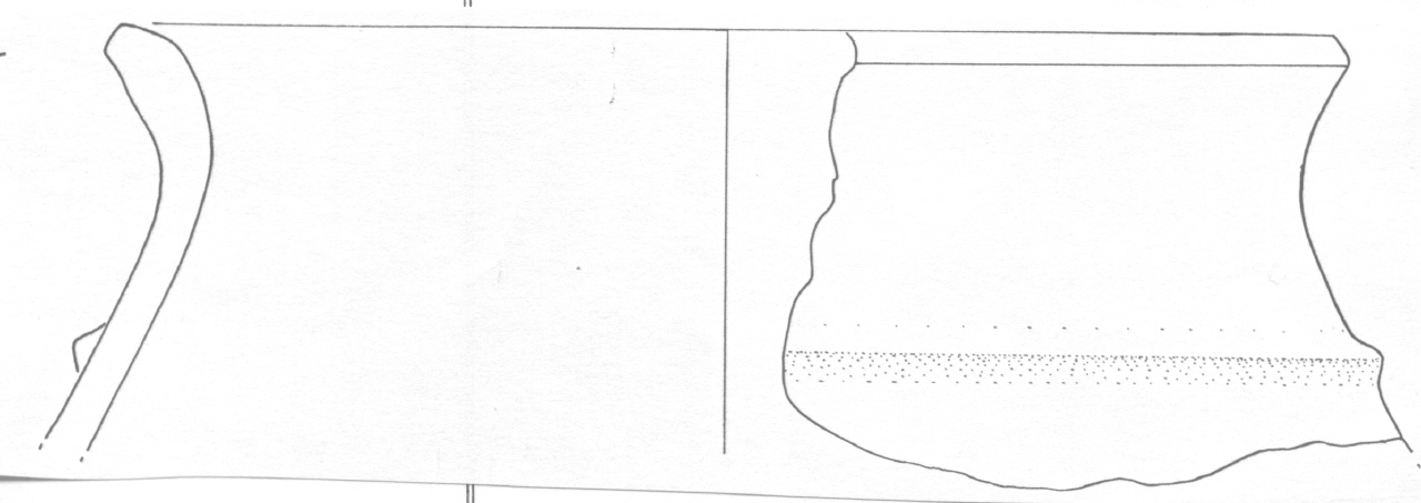 vaso biconico - Facies Terramara (Età del Bronzo antico)