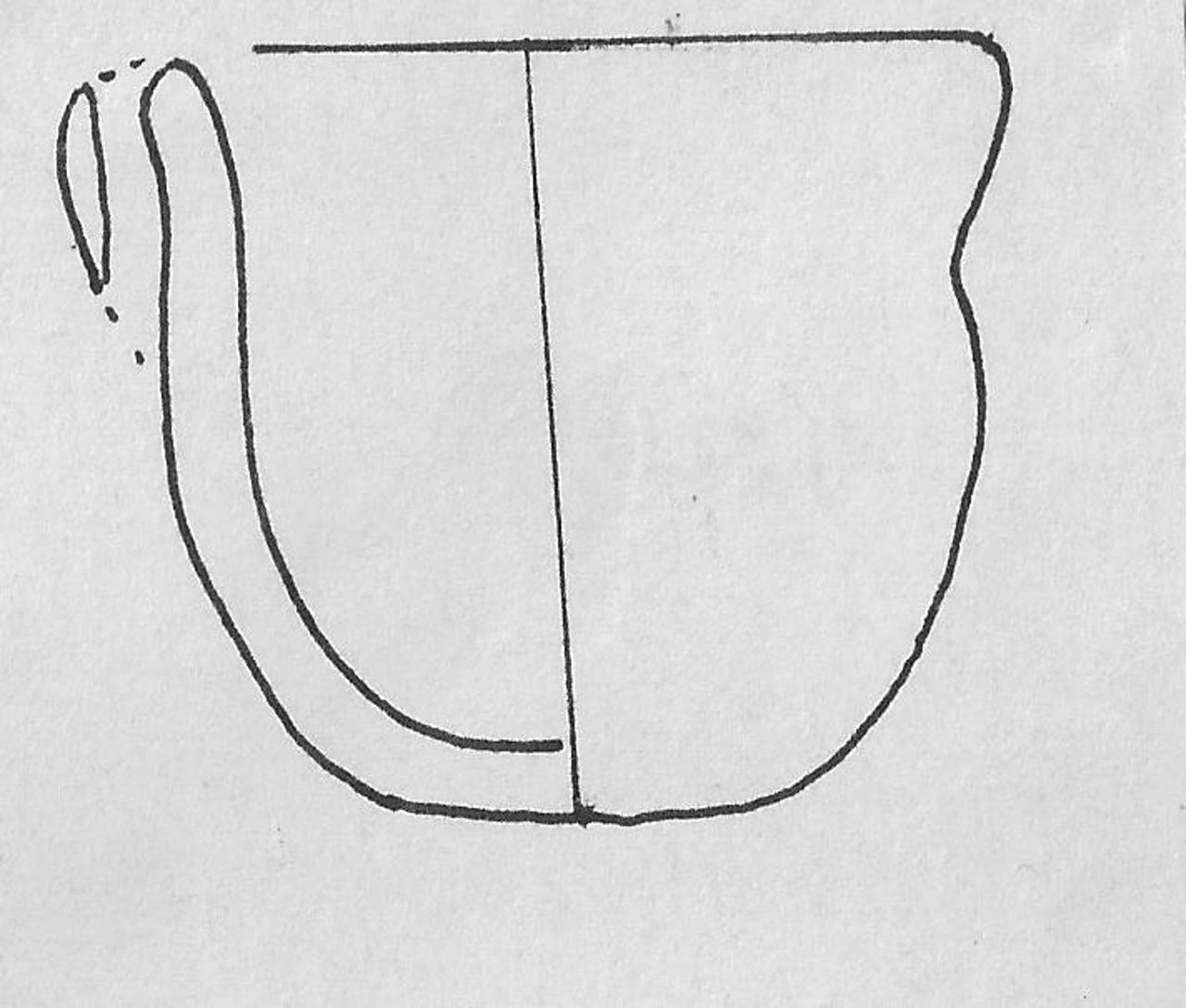 vasetto tronco-ovoidale - Facies Terramara (Età del Bronzo antico)
