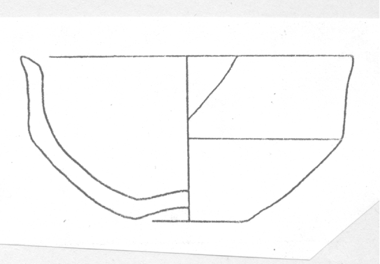 tazza - Facies Terramara (Età del bronzo)