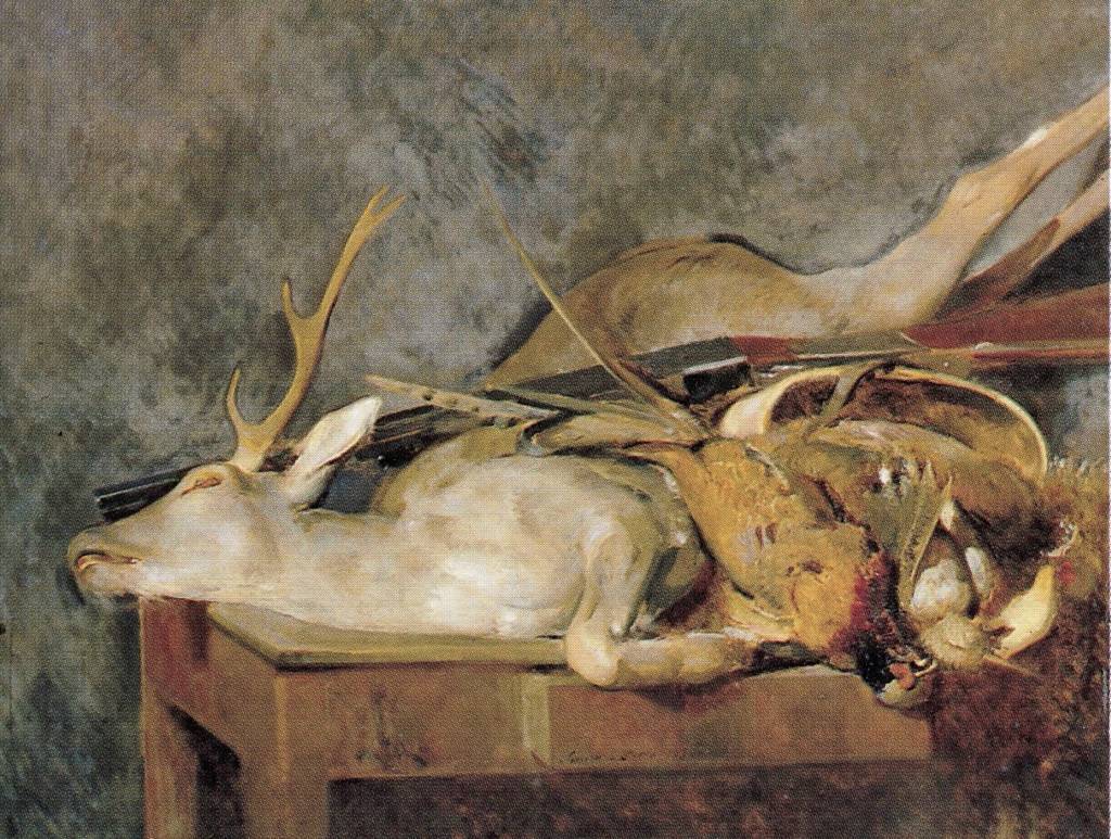 Cacciagione, Natura morta (dipinto, opera isolata) di Siviero, Carlo (attribuito) - ambito campano (prima metà XX)