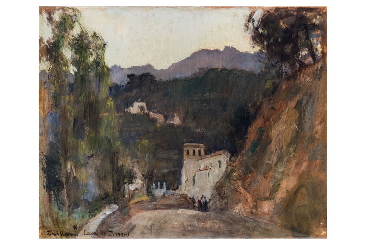 Cava dè Tirreni, PAESAGGIO (dipinto, opera isolata) di Villani, Gennaro (attribuito) - ambito Italia meridionale (prima metà XX)