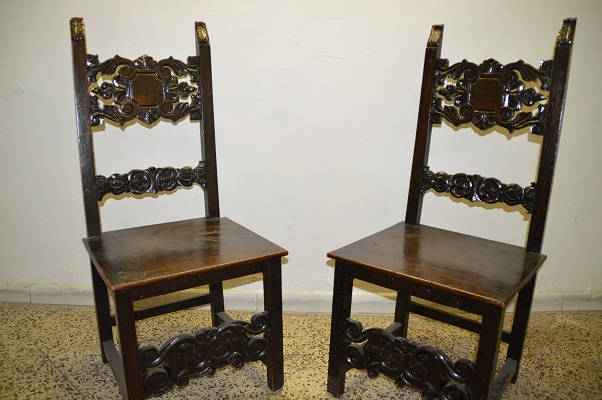 coppia di sedie, coppia di sedie (sedia, pendant) di Ignoto (attribuito) - ambito italiano (prima metà XX)