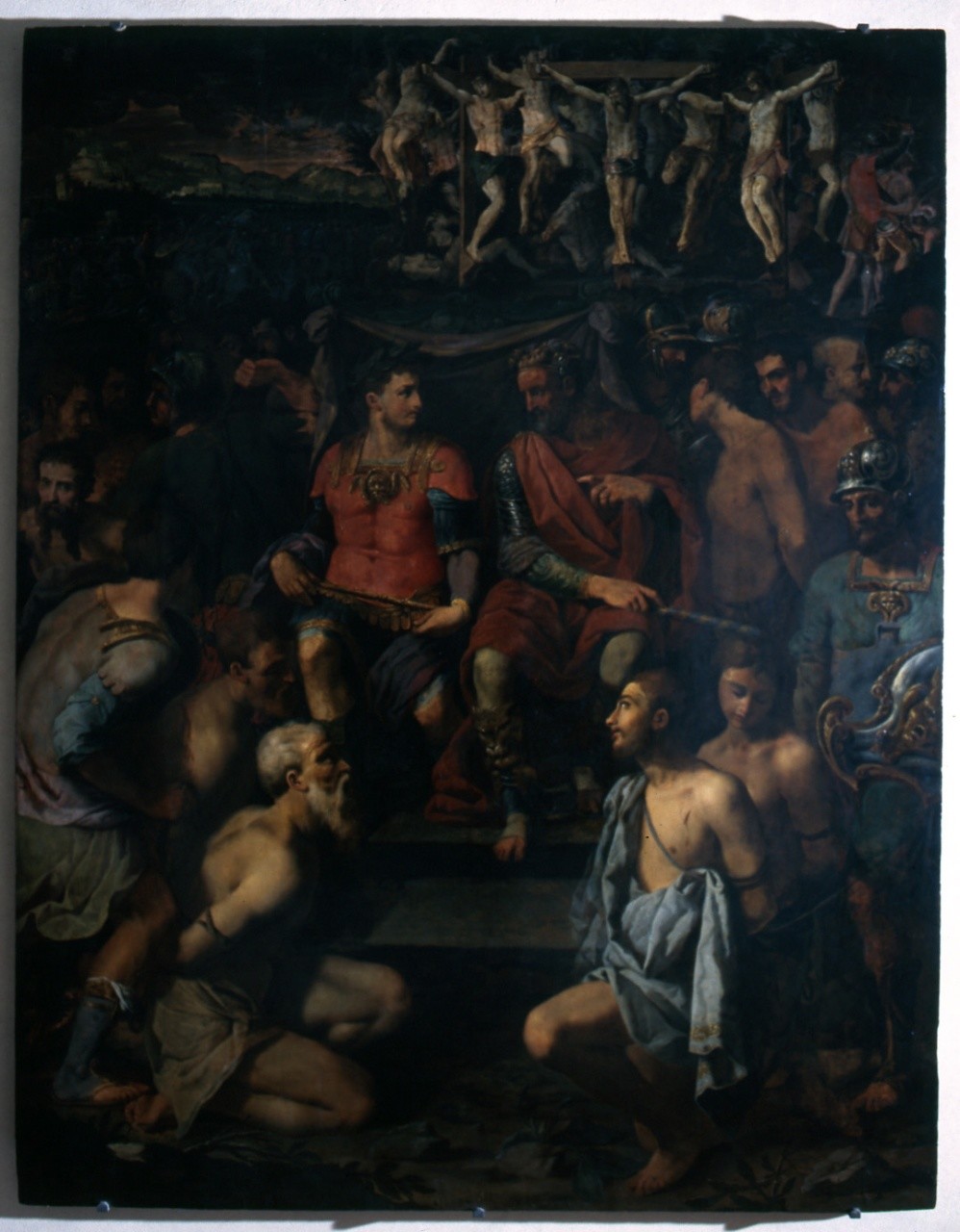 martirio di sant'Acacio e dei suoi diecimila compagni sul monte Ararat (dipinto) di Michele di Ridolfo del Ghirlandaio (terzo quarto sec. XVI)