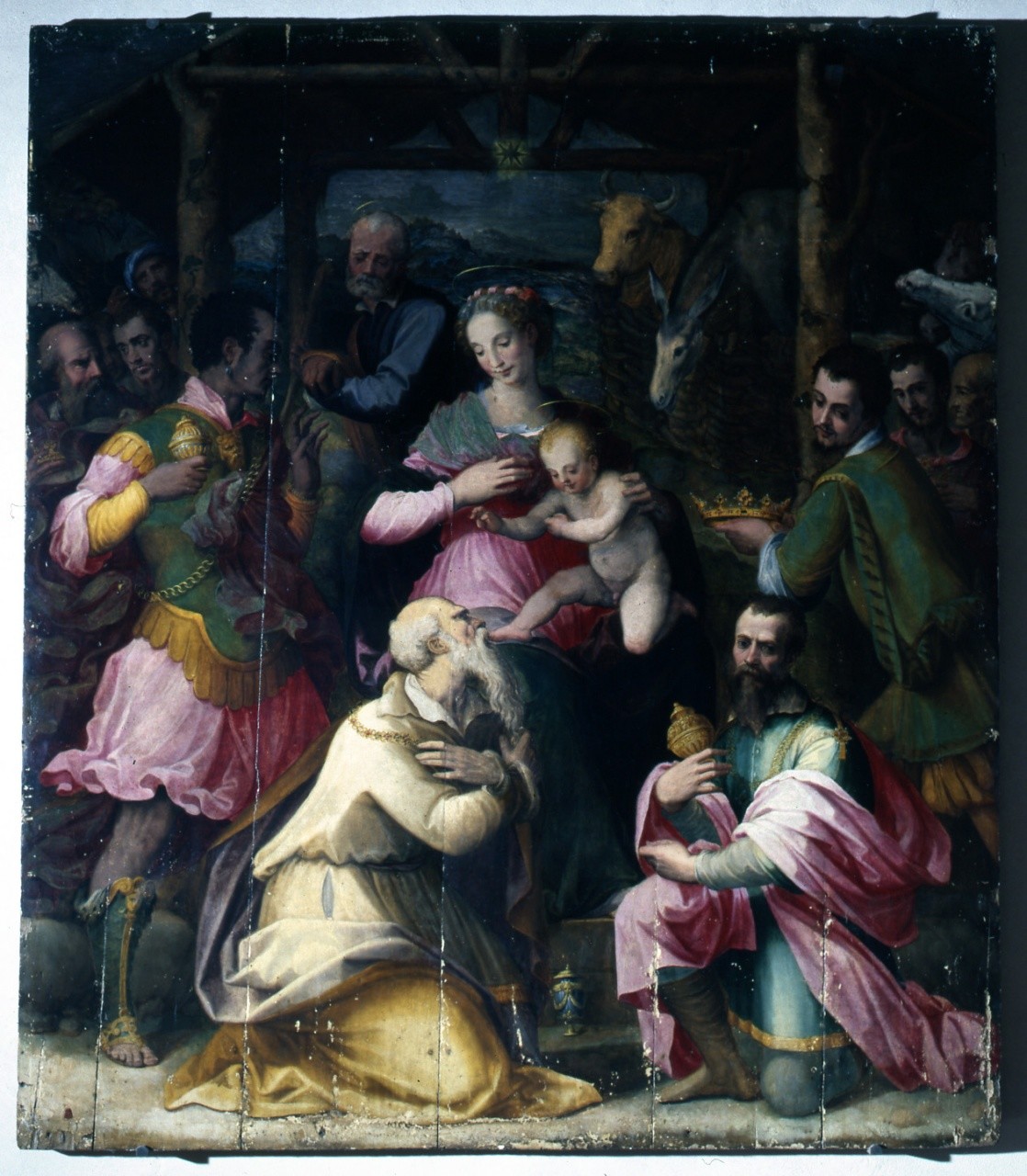 adorazione dei Re Magi (dipinto) di Francesco del Brina (terzo quarto sec. XVI)