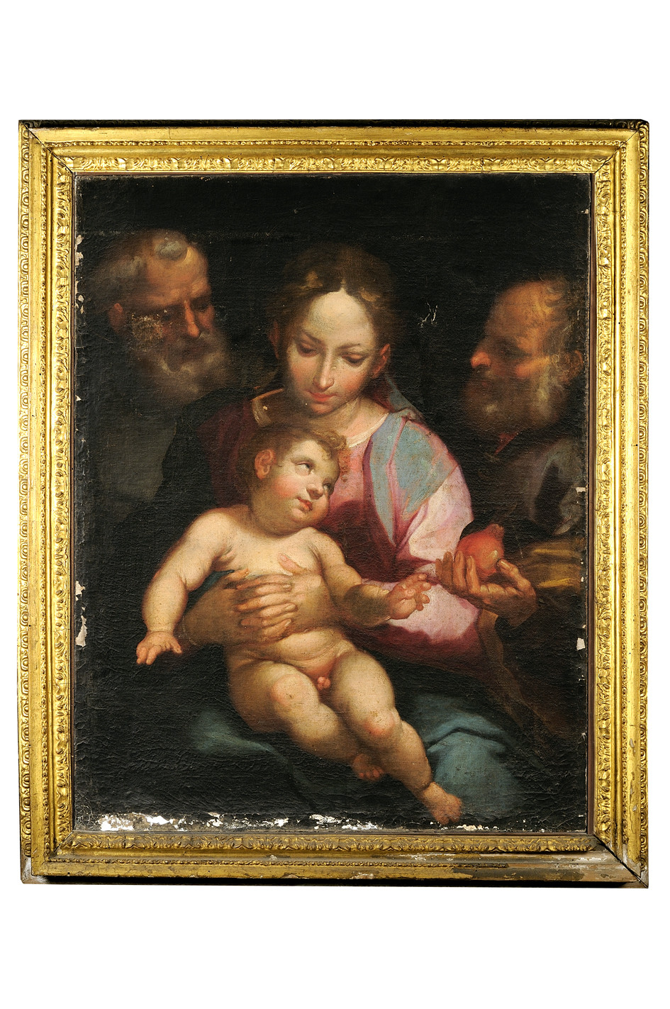 Madonna col Bambino e due santi (dipinto) - ambito senese (primo quarto sec. XVII)