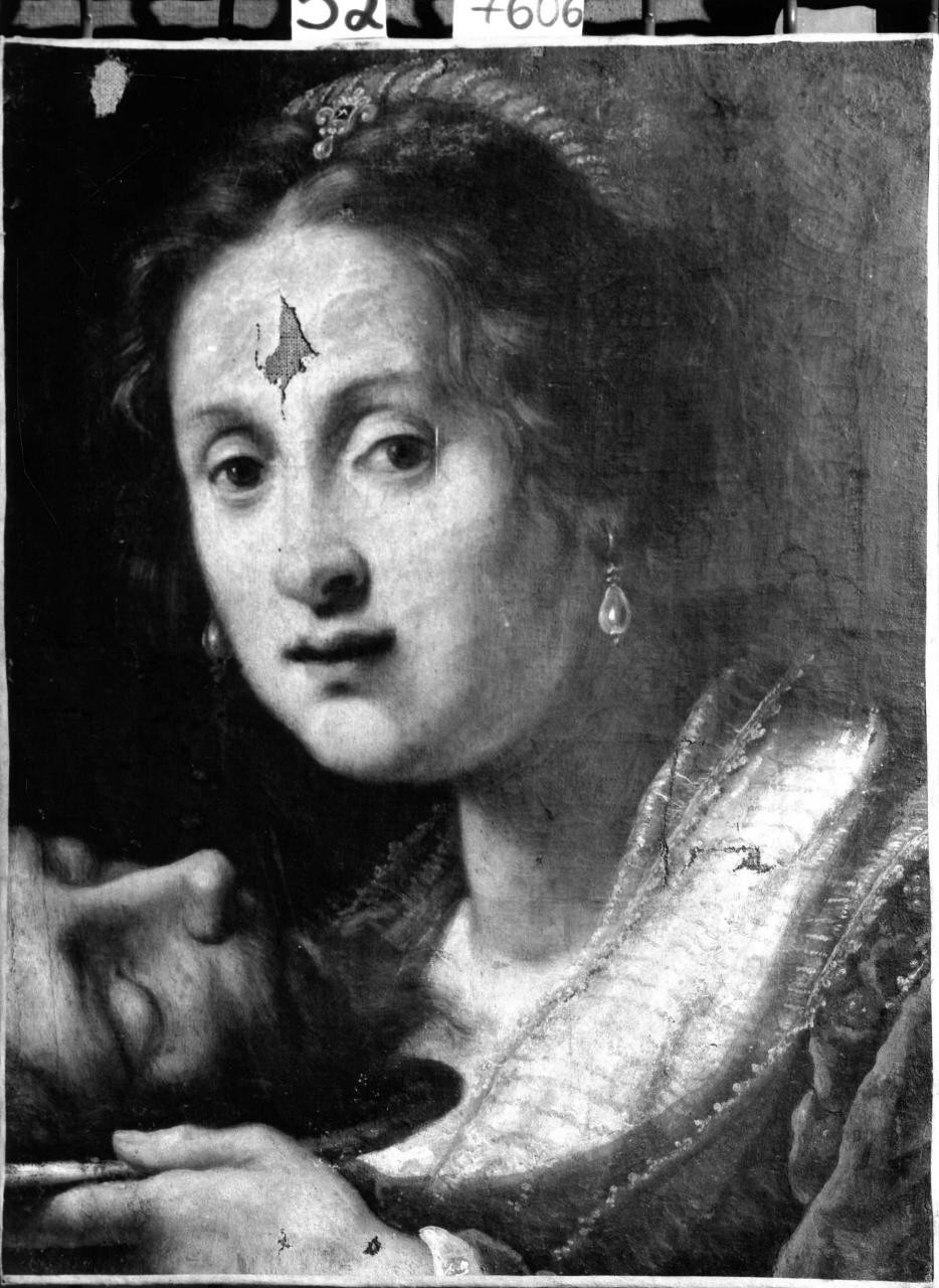 Salome con la testa di San Giovanni Battista sul piatto (dipinto) di Pugliani Domenico (prima metà sec. XVII)