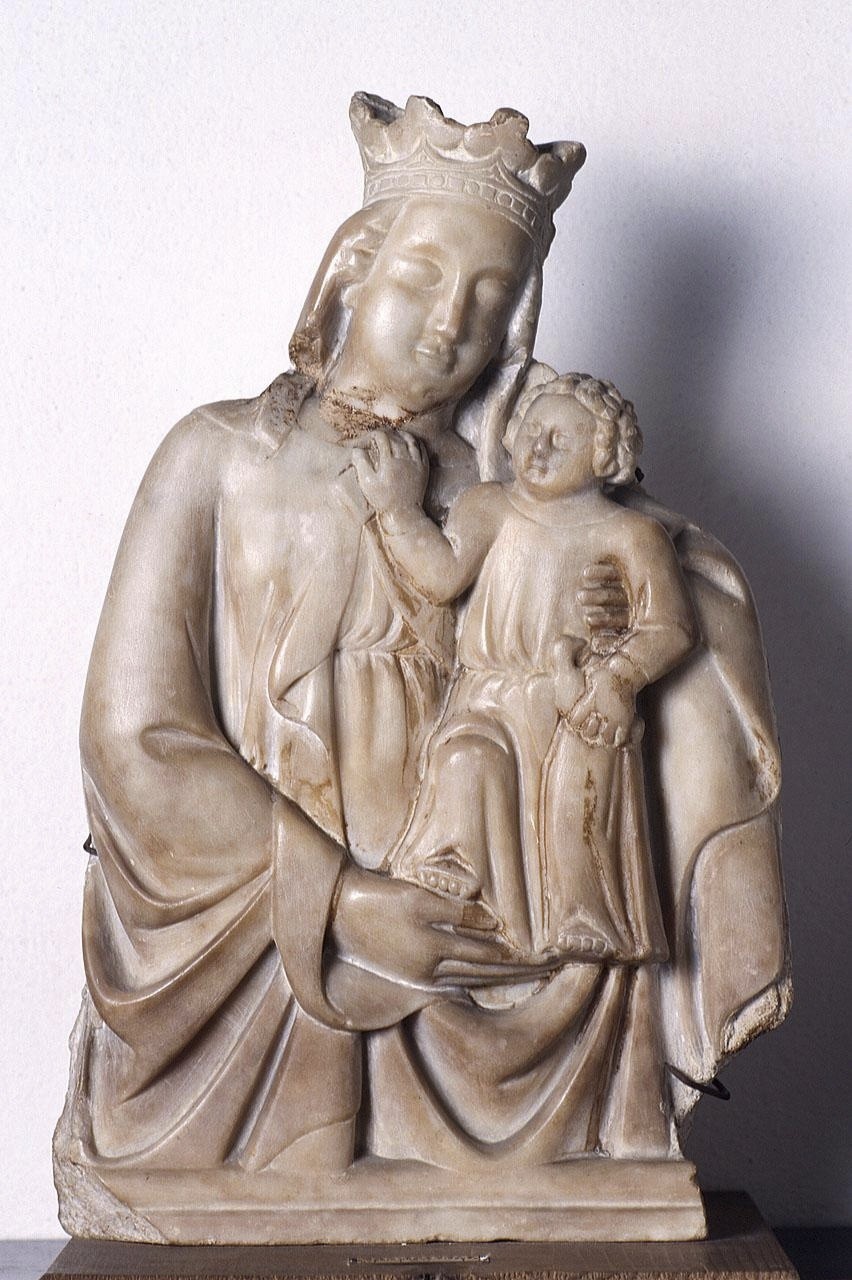 Madonna con Bambino (scultura) - bottega inglese (fine/ inizio secc. XIV/ XV)