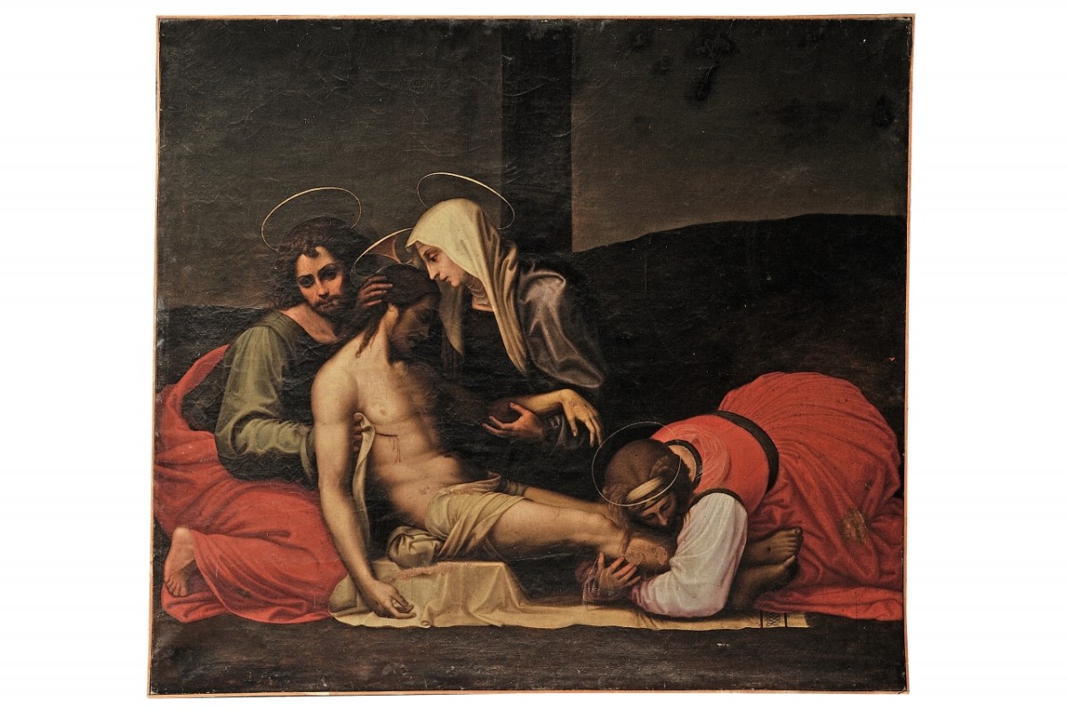 Cristo deposto dalla croce (dipinto) - ambito toscano (sec. XVII)