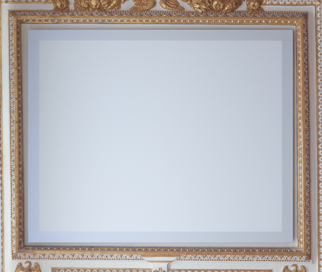 For wall C (perpendicular to window) #1 (left), dipinto monocromo (tempera su pannello) di Winston Roeth (Chicago, 1945) - Minimalismo (XXI)
