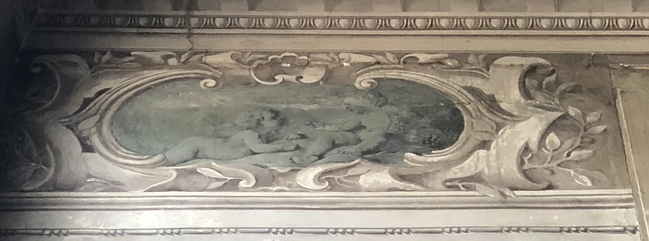 Putti (dipinto, elemento d'insieme) di Louis Dorigny (attribuito) - ambito veneto (fine/ inizio XVII/XVIII)