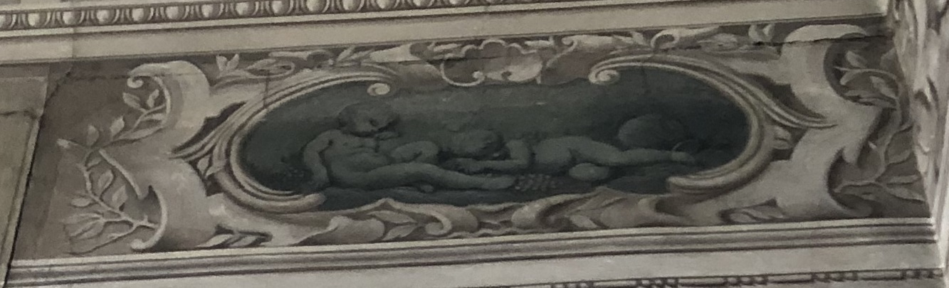 Putti (dipinto, elemento d'insieme) di Louis Dorigny (attribuito) - ambito veneto (fine/ inizio XVII/XVIII)