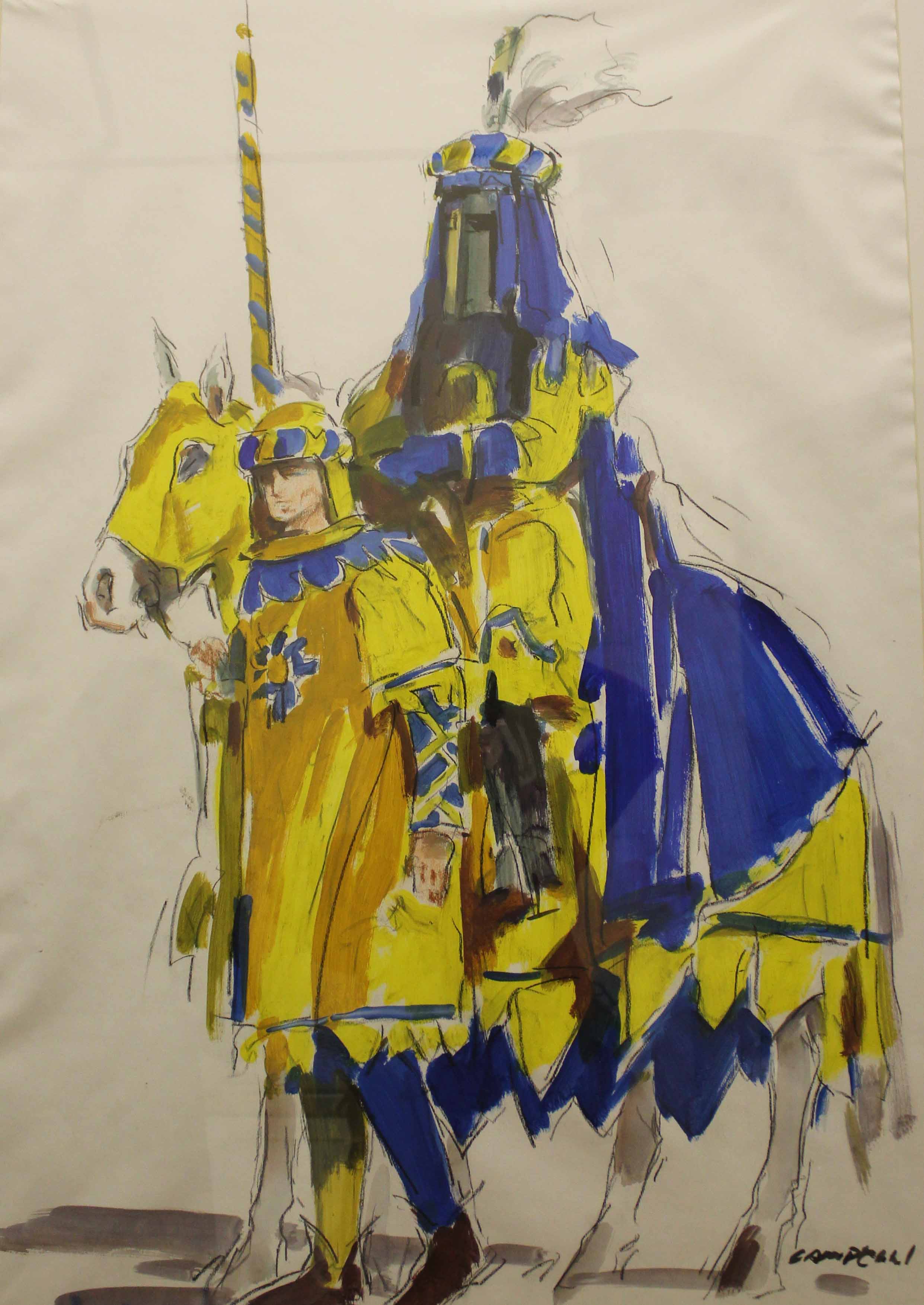 Cavaliere di Porta Santo Spirito, Cavaliere (dipinto, serie) di Campeggi, Silvano (attribuito) - ambito toscano (XXI)