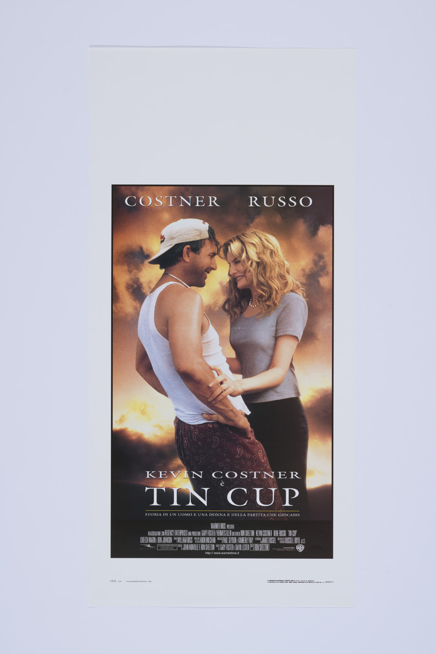 Tin Cup, Coppia di innamorati con tramonto sullo sfondo (manifesto) - ambito americano (XX)