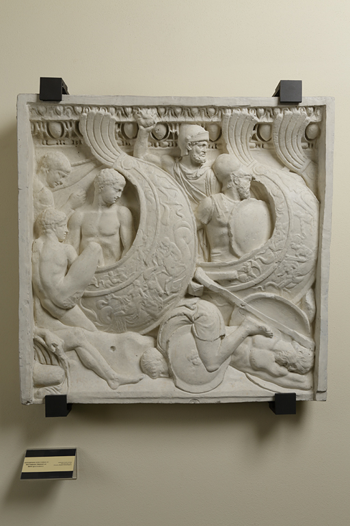 Battaglia presso le navi (calco di scultura) - ambito veneziano (prima metà XX d.C)