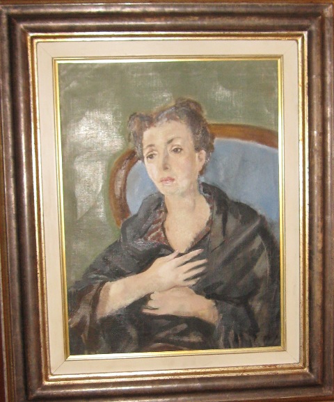 Maray, Figura femminile seduta (dipinto) di Palazzi Berrnardino (XX)