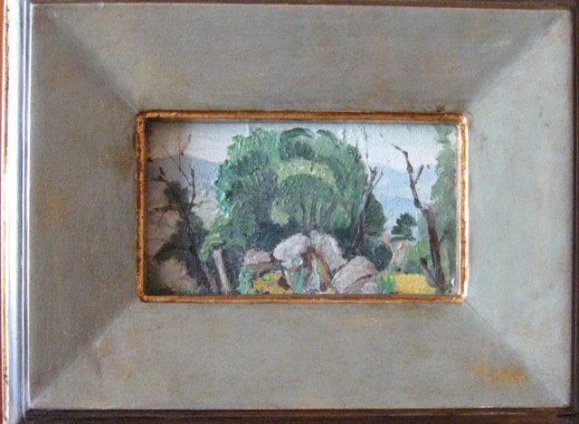 Nuoro-Ortobene, Paesaggio con alberi (dipinto) di Palazzi Berrnardino (XX)